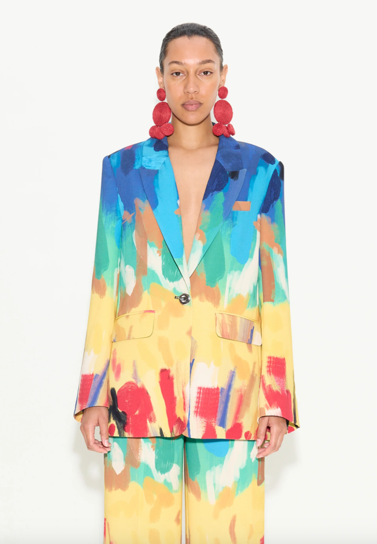Simon Miller Lennox Crepe Jacket - Palette Print | Garmentory
