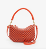 Clare V. Petit Moyen Messenger Bag - Bright Poppy/Bordeaux - Thumbnail 4