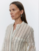 day Yrsa Sheer Button Down Top - Cream - Thumbnail 2