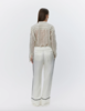 day Yrsa Sheer Button Down Top - Cream - Thumbnail 4