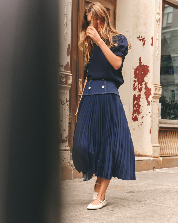 Cartolina Fallon Short Sleeve Pullover - Navy