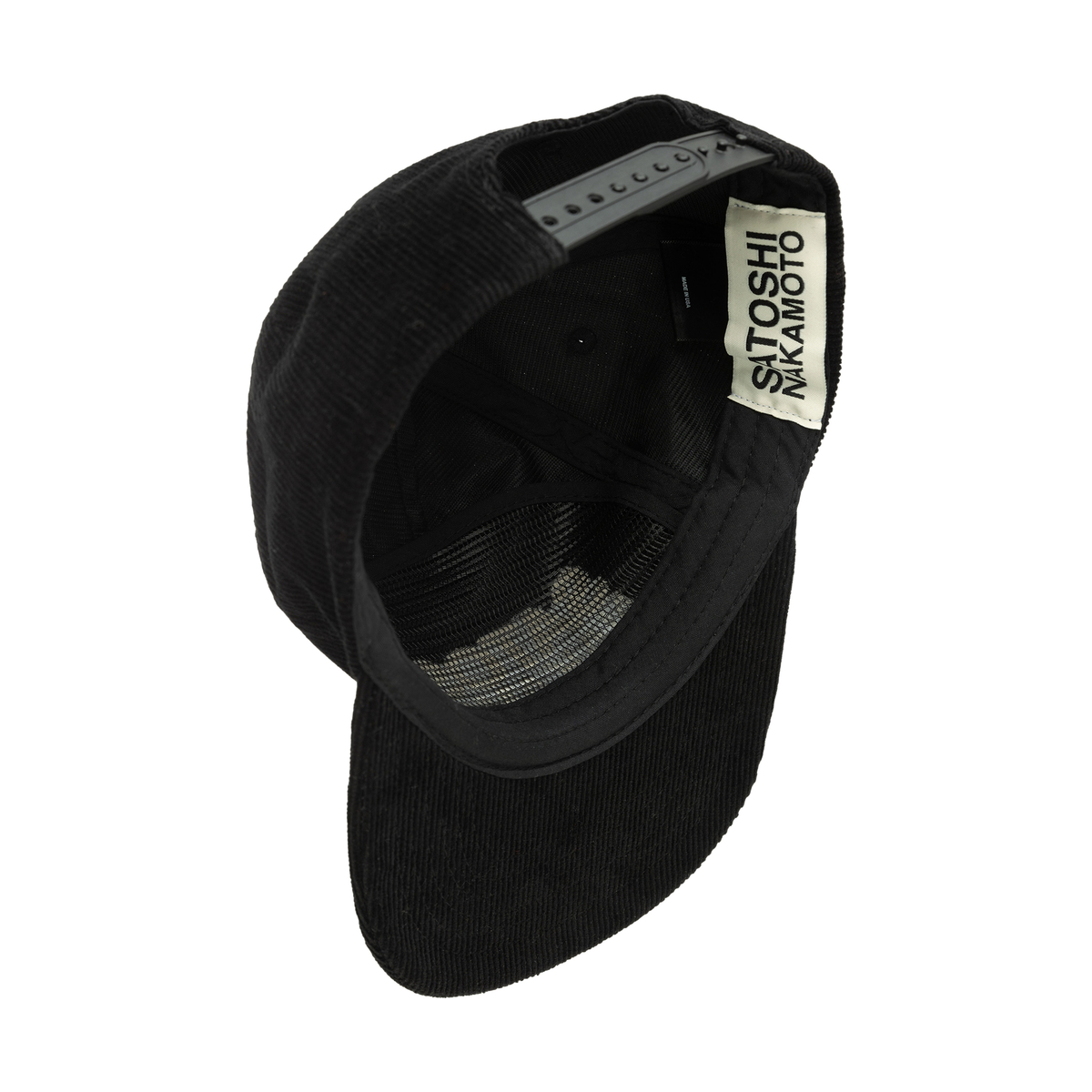 Satoshi Nakamoto Corduroy Cap with Logo - Black | Garmentory