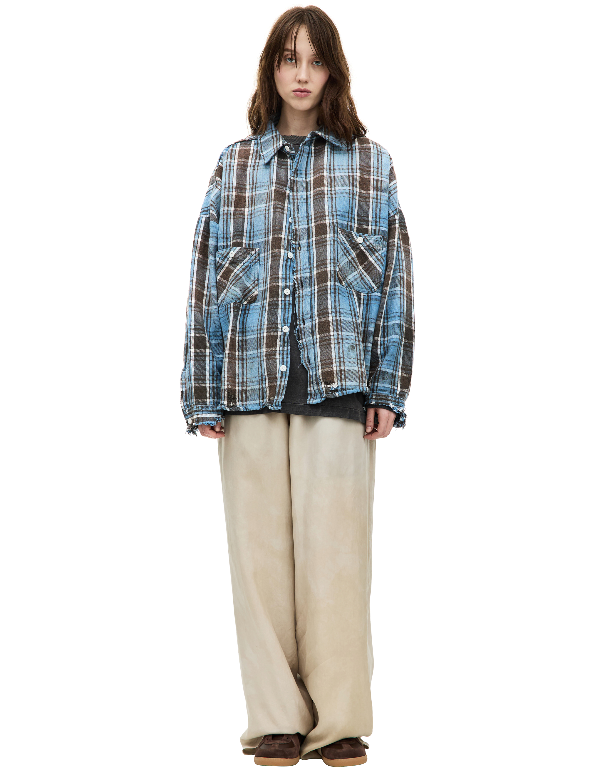 Saint Mxxxxxx Shirt - Blue Plaid | Garmentory 