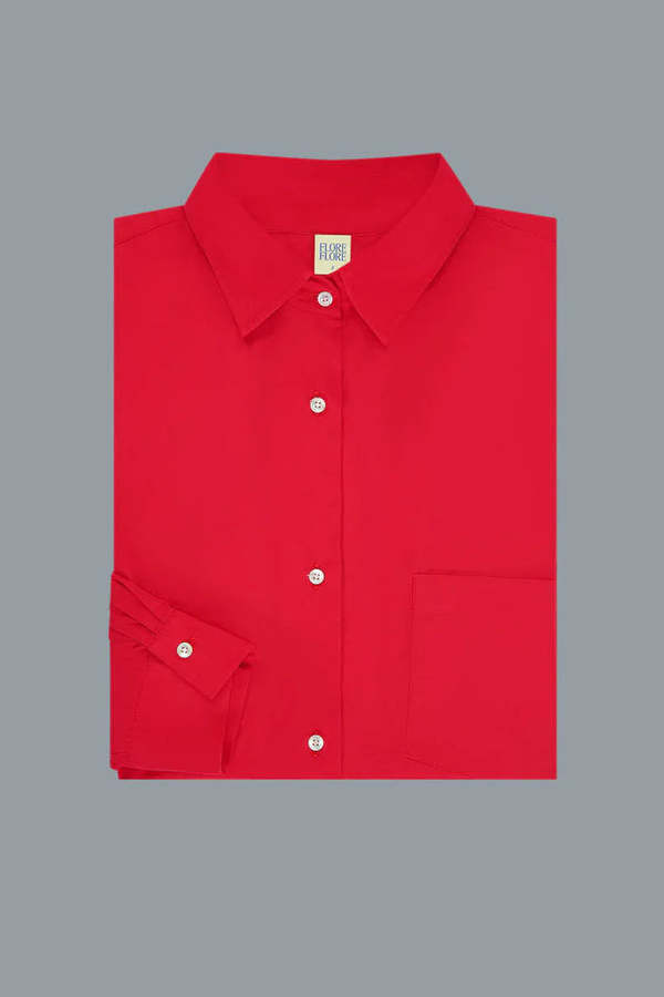 FLORE FLORE Zoe Shirt - Red FLORE FLORE Zoe Shirt - Red