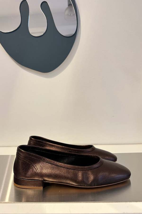 Maryam Nassir Zadeh Serafina Flat - Deep Brass | Garmentory