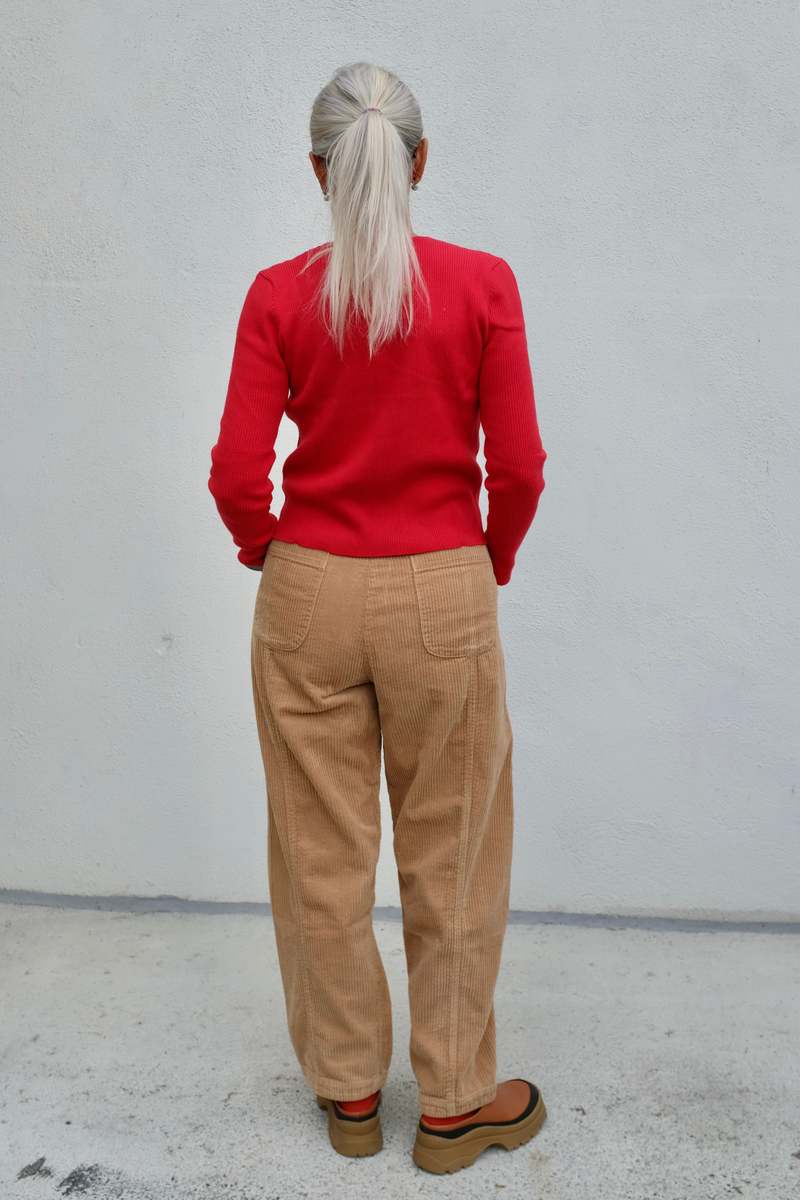 Shaina Mote Corduroy Arc Pant - Camel