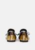 MM6 Maison Margiela Leather Ballet Shoes - Black/Gold - Thumbnail 3