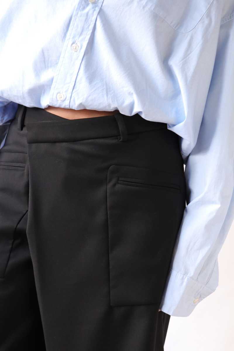 R13 Crossover Knee-Length Shorts - Black