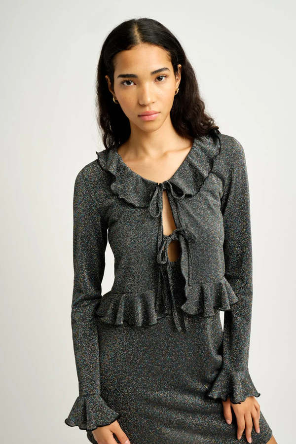 Eliza Faulkner Carole Cardigan - Black Shimmer