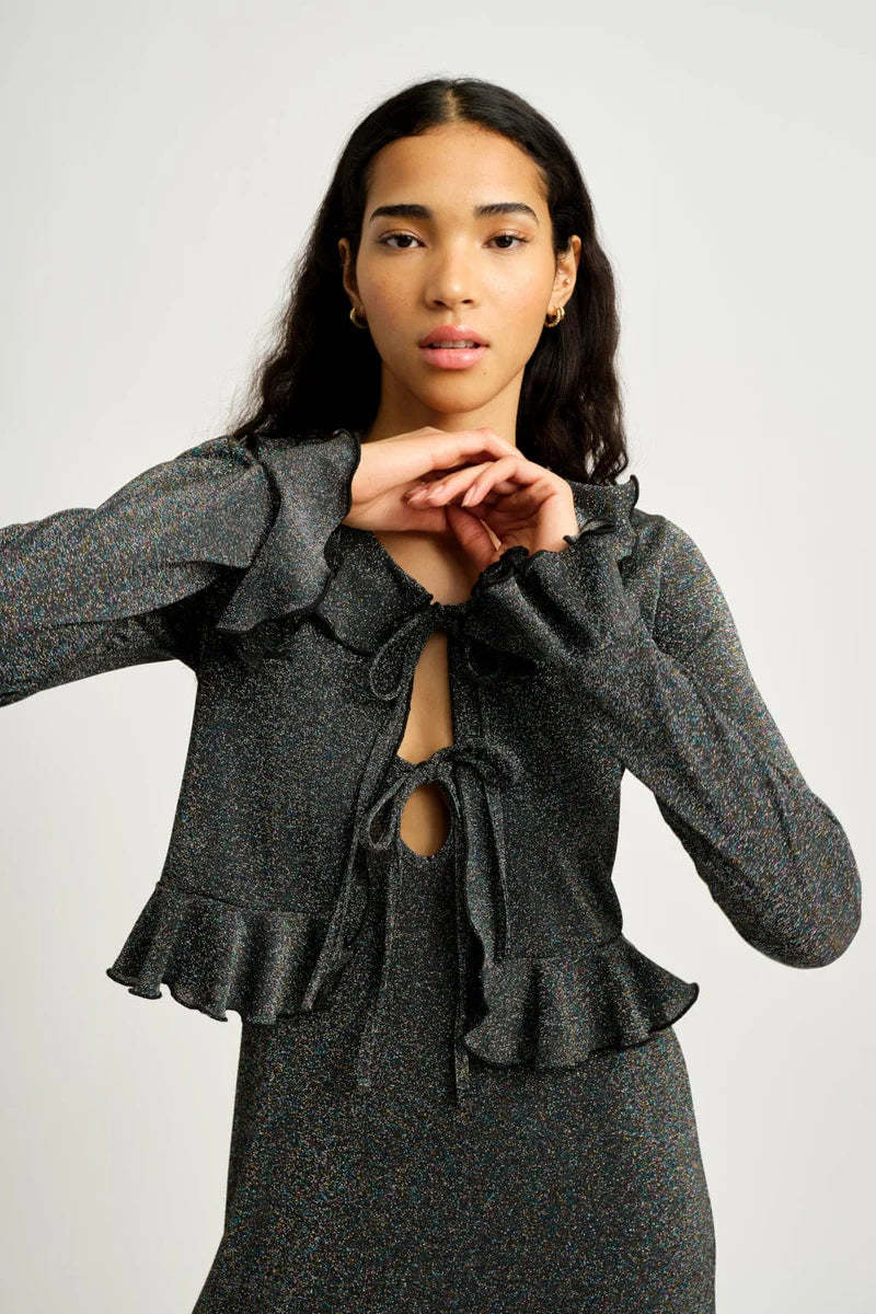 Eliza Faulkner Carole Cardigan - Black Shimmer