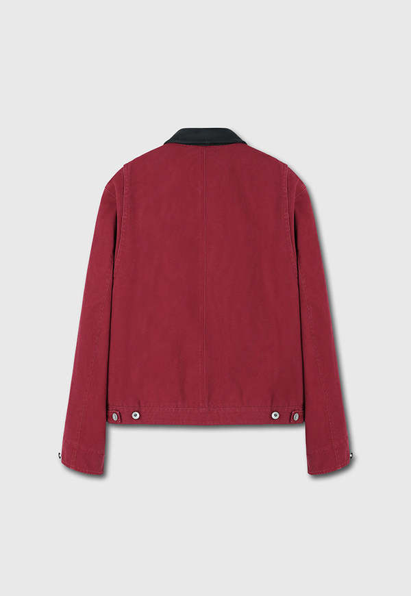 Supreme Leather Collar Work Jacket