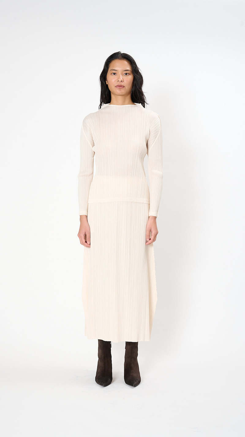 Pleats Please by Issey Miyake December Monthly Colors Top - Off