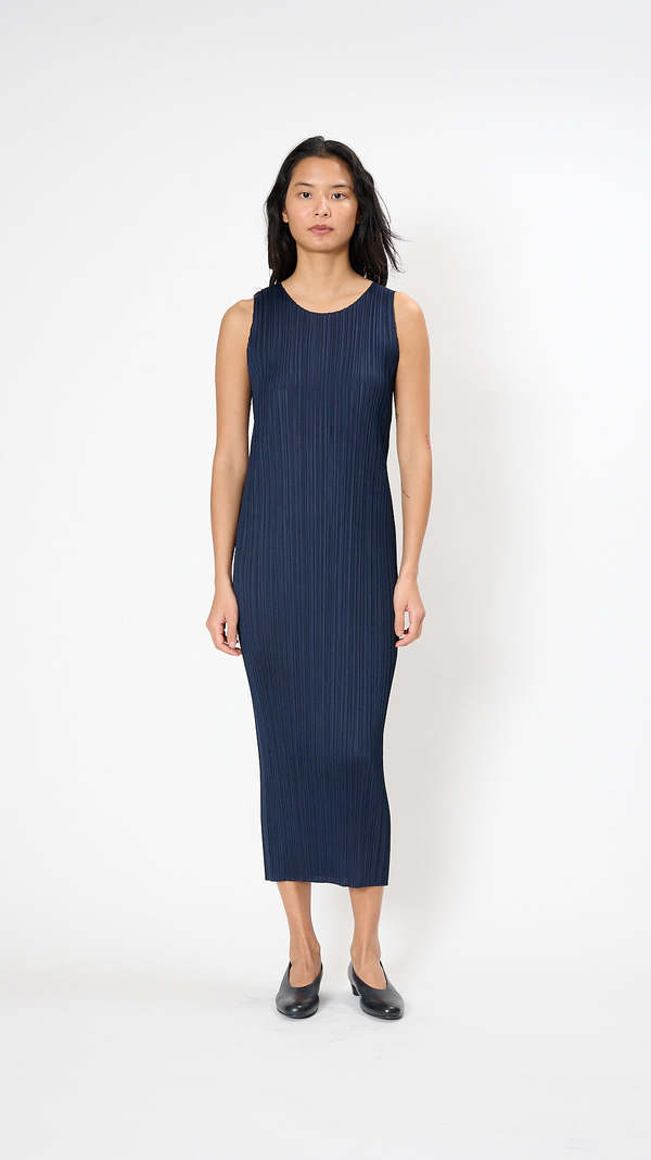 限定値下げ！PLEATS PLEASE / 2025 SS / 美品！ navy New-Colorful-Basics-4-Dress-in