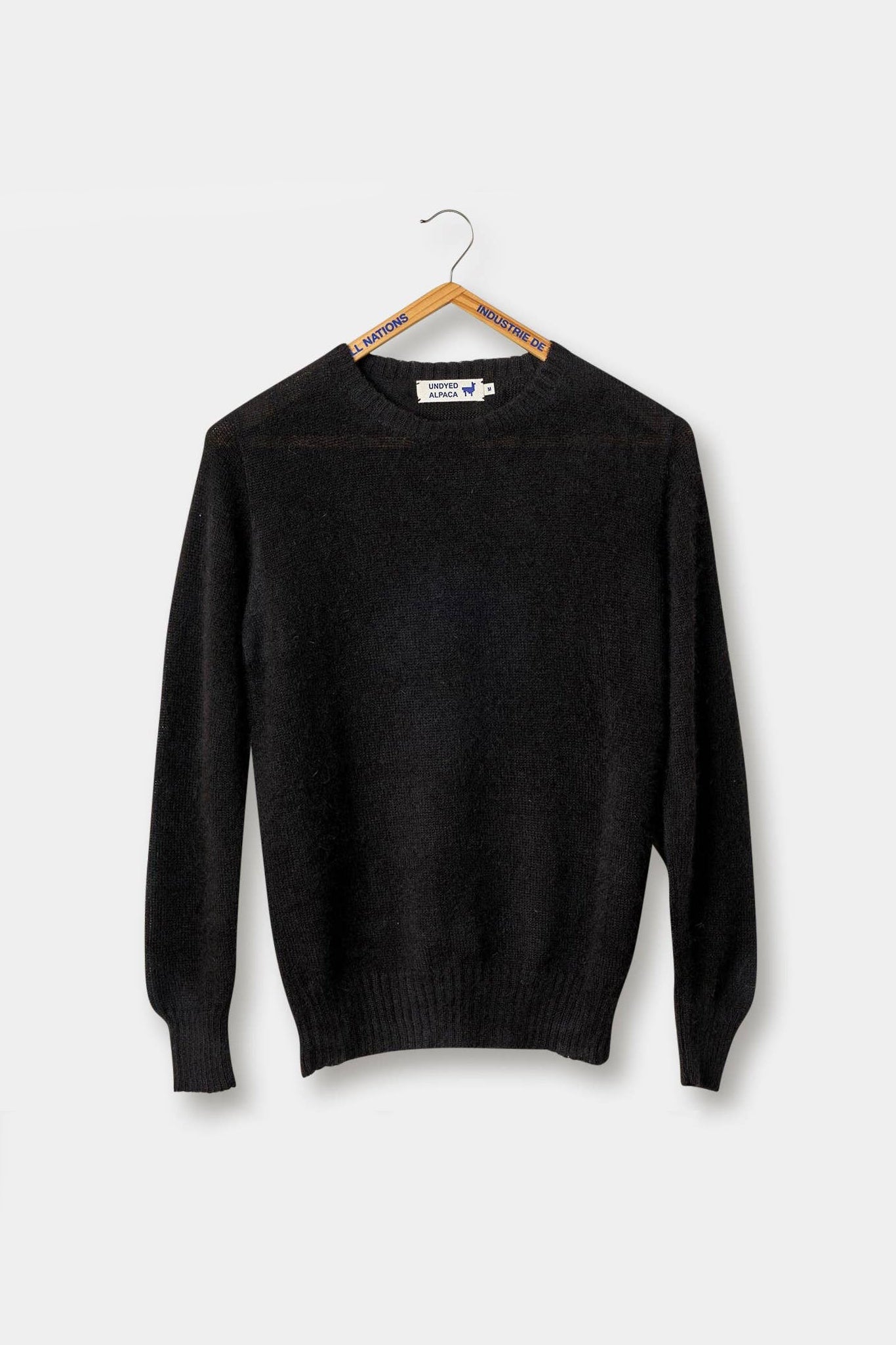 Alpaca industry of all nations アルパカ ニット ブラック Cardigan 