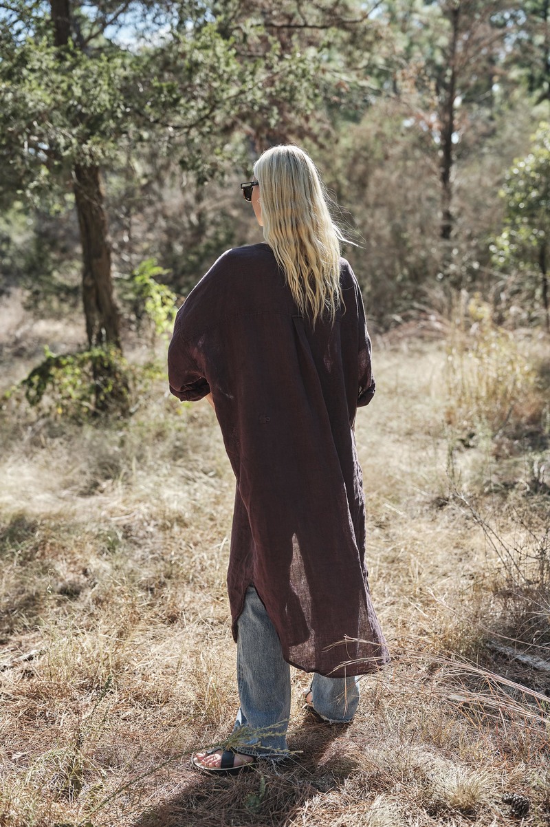 Mamene Studio Shirt Dress - Raisin