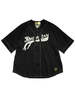 Kapital 16/- Densed Jersey Baseball Shirt - Black - Thumbnail 1