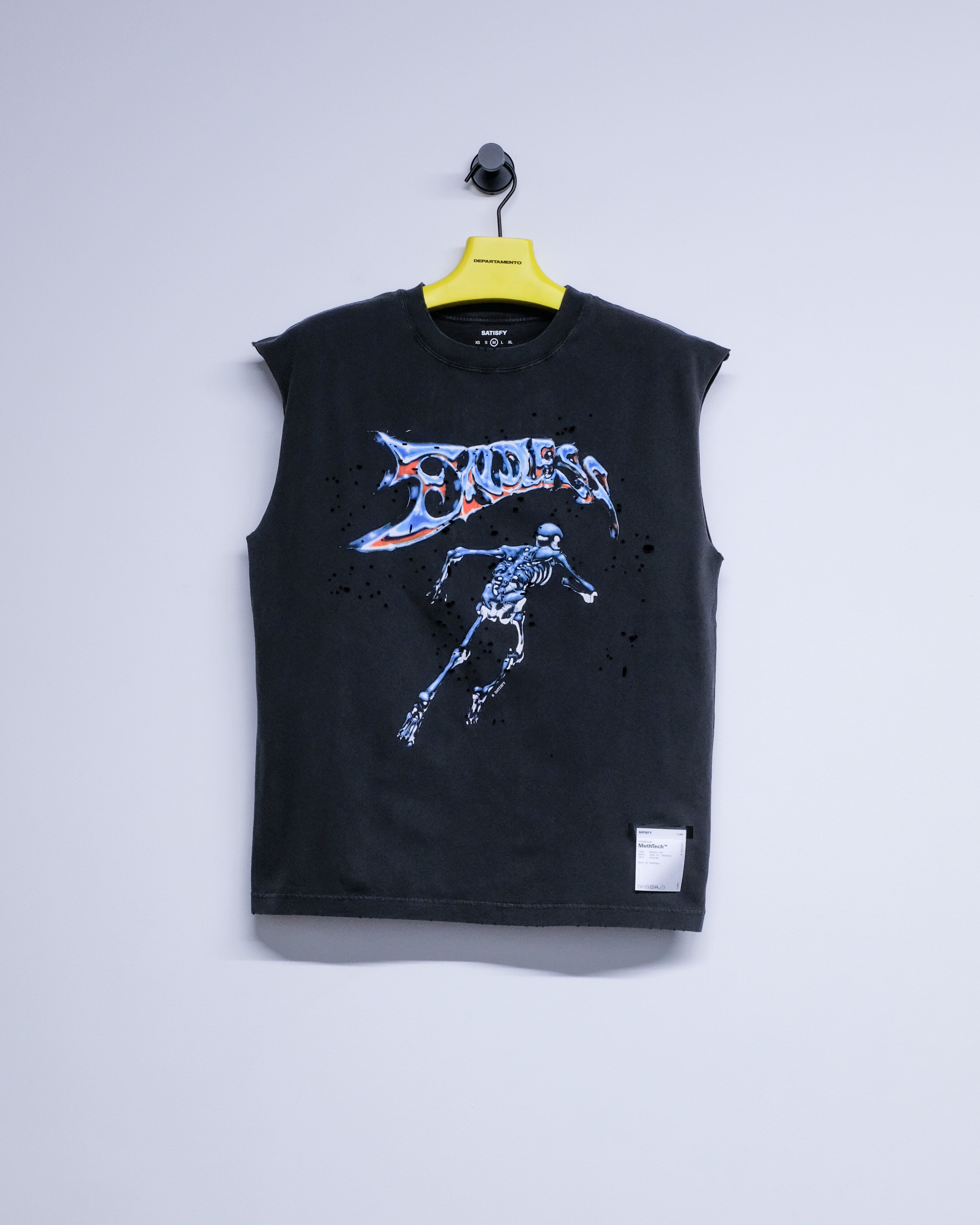 Satisfy Running Mothtech Muscle Tee - Aged Black | Garmentory