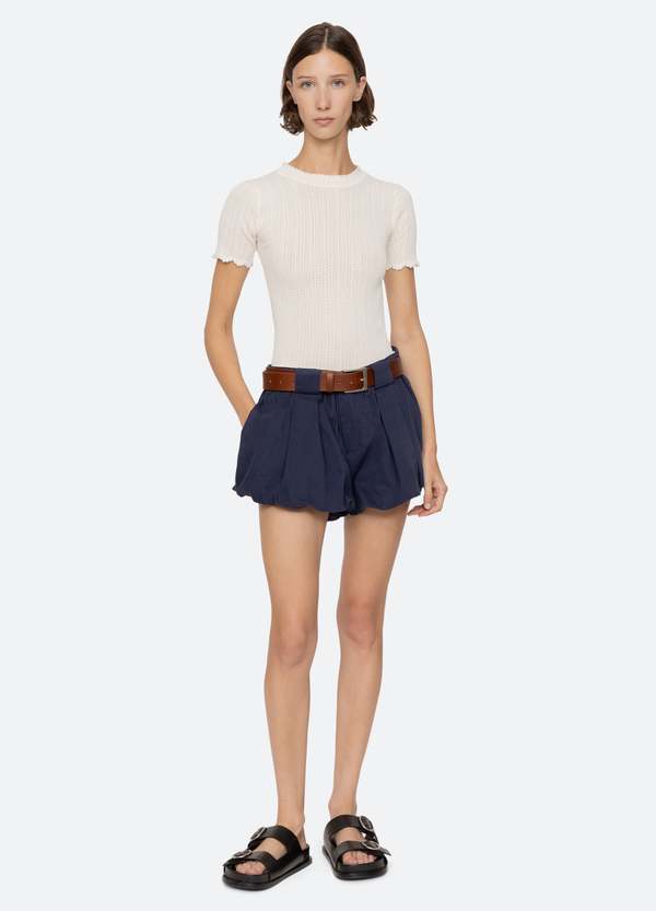 Sea NY Adele Shorts - Navy | Garmentory