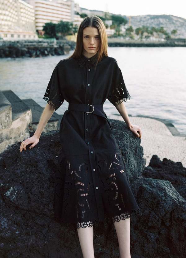 【Sea】Marja Embroidery Shirt Dress 刺繍ワンピース Sea MARJA EMBROIDERY SHIRT DRESS - Milli