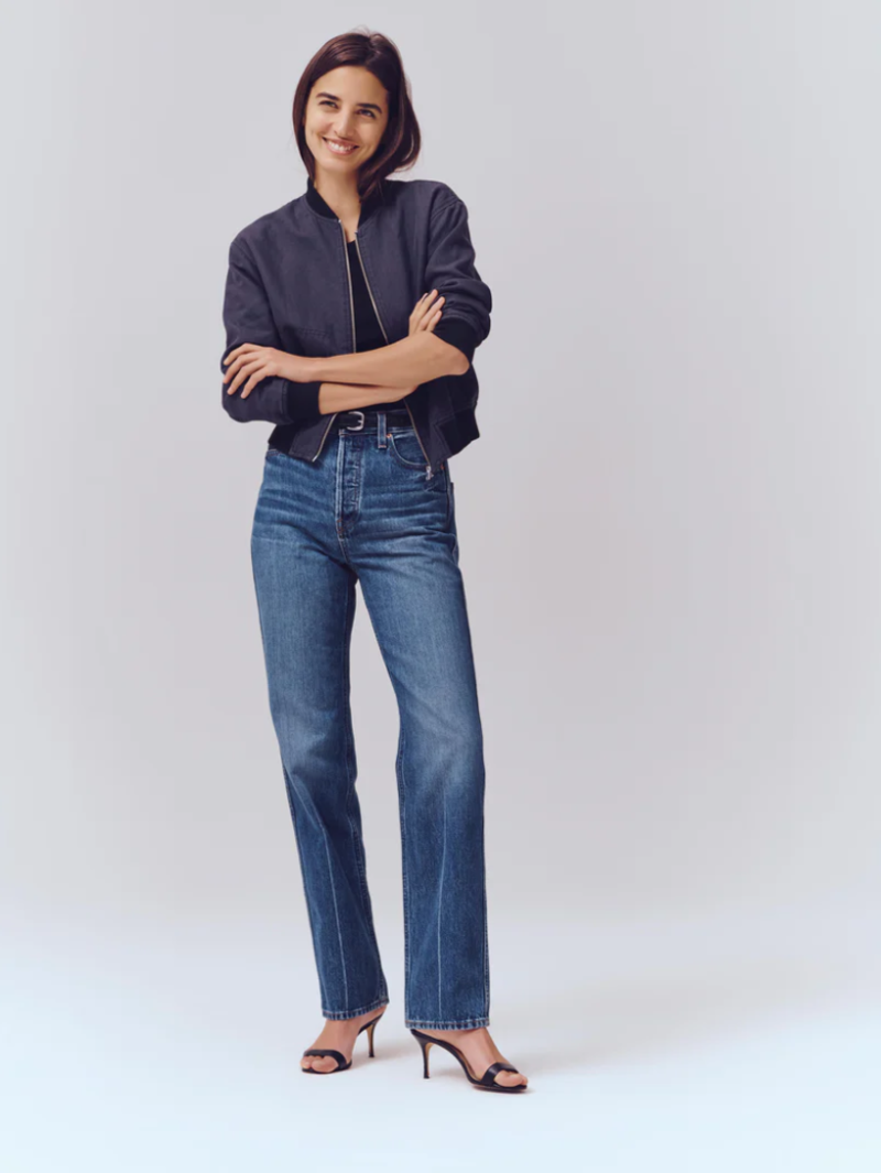 Alex Mill Carla High Rise Straight Jean - Vintage Dark Indigo Alex Mill Carla High Rise Straight Jean - Vintage Dark Indigo