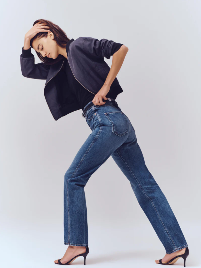 Alex Mill Carla High Rise Straight Jean - Vintage Dark Indigo Alex Mill Carla High Rise Straight Jean - Vintage Dark Indigo