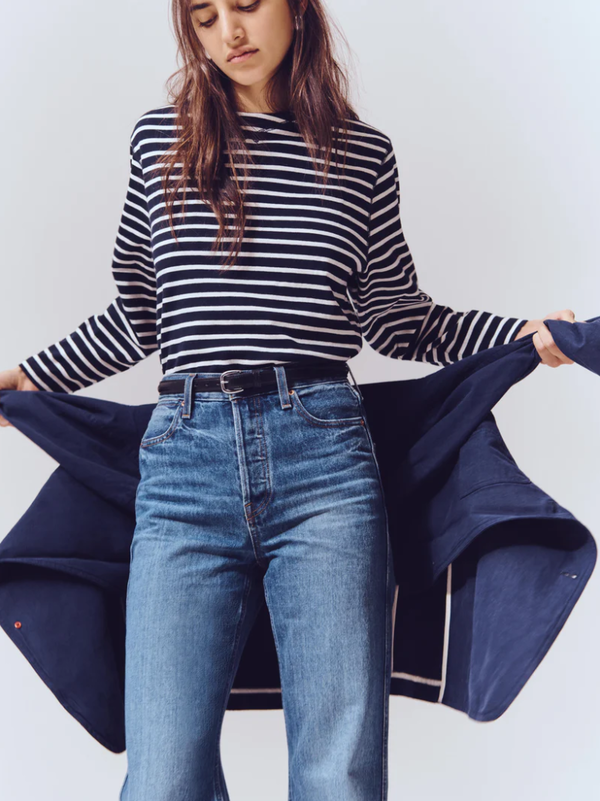 Alex Mill Carla High Rise Straight Jean - Vintage Dark Indigo Alex Mill Carla High Rise Straight Jean - Vintage Dark Indigo