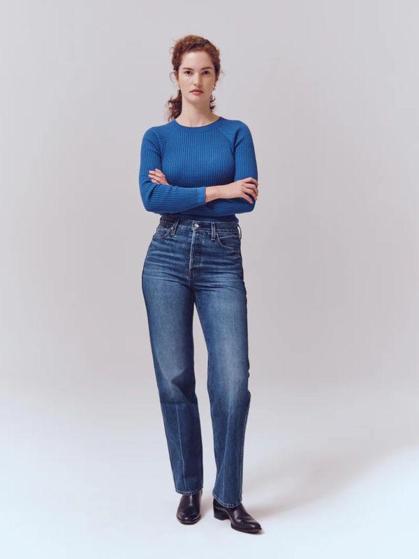 Alex Mill Carla High Rise Straight Jean - Vintage Dark Indigo Alex Mill Carla High Rise Straight Jean - Vintage Dark Indigo