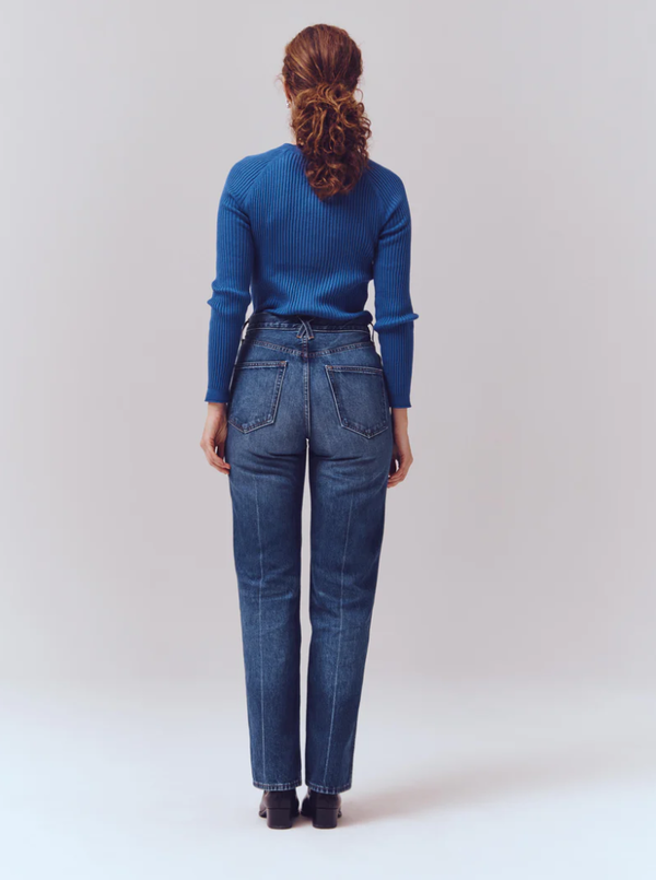 Alex Mill Carla High Rise Straight Jean - Vintage Dark Indigo Alex Mill Carla High Rise Straight Jean - Vintage Dark Indigo