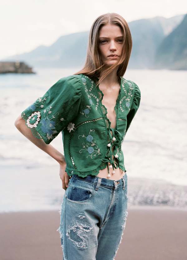 シャツ/ブラウス(半袖/袖なし) sea new york Vesna Top Vesna Embroidery Top by Sea New York | Rent the Runway