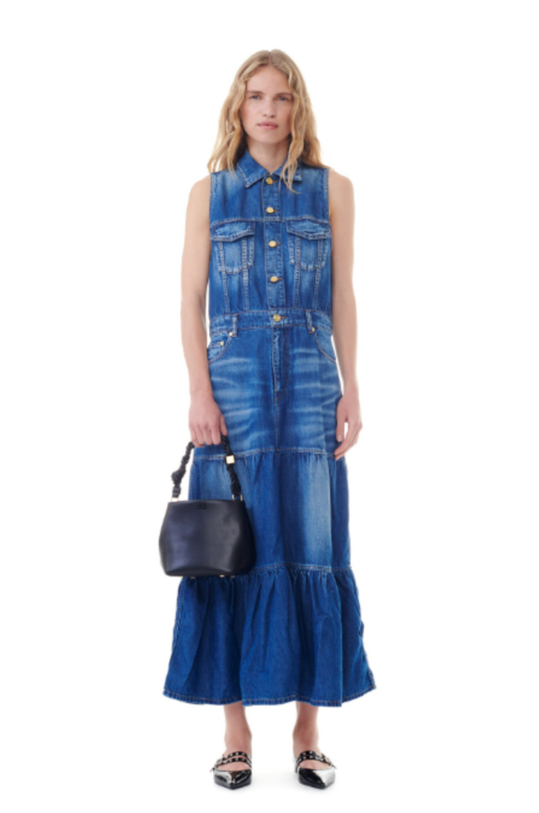 chinese dress ladies Gilli Women's Denim A-Line Lightweight Maxi Dress main image 1