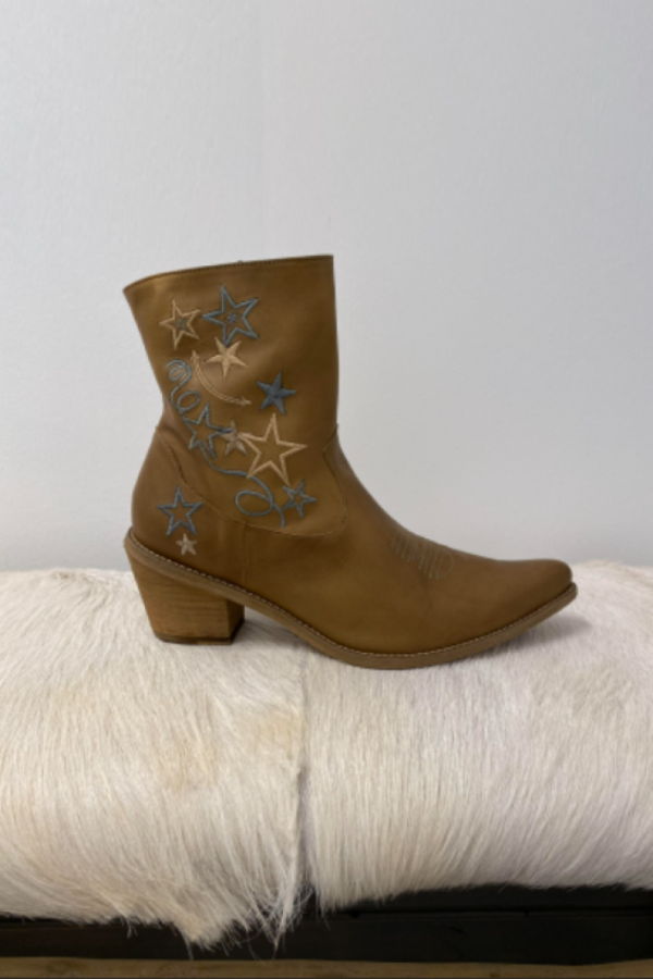 Marco Delli Hurit Leather Ankle Boot - Cafe