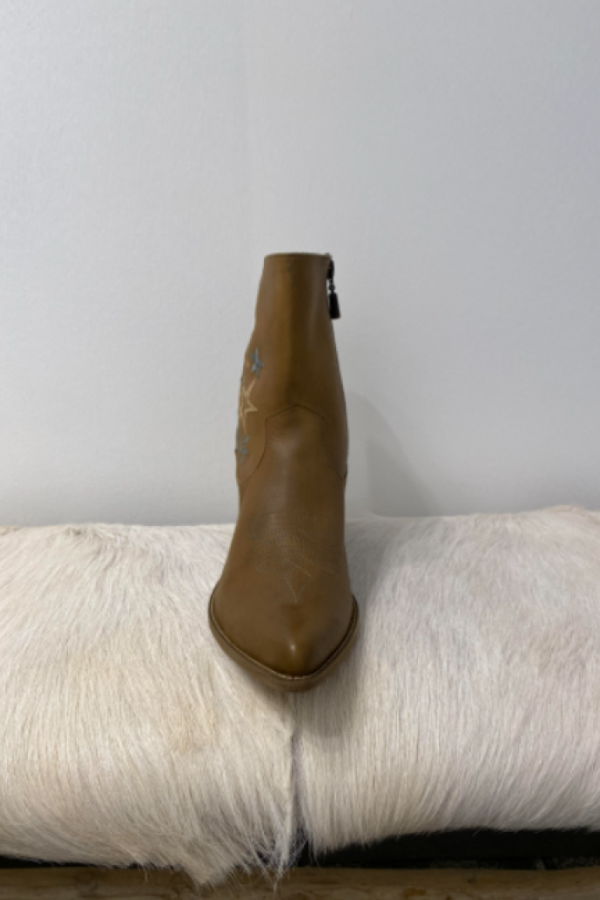 Marco Delli Hurit Leather Ankle Boot - Cafe