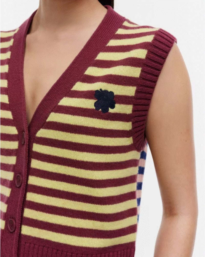 Marimekko　Juhlaunikko / Magnea vest ウニッコ Pioneeri Unikko Knitted cotton vest | Marimekko