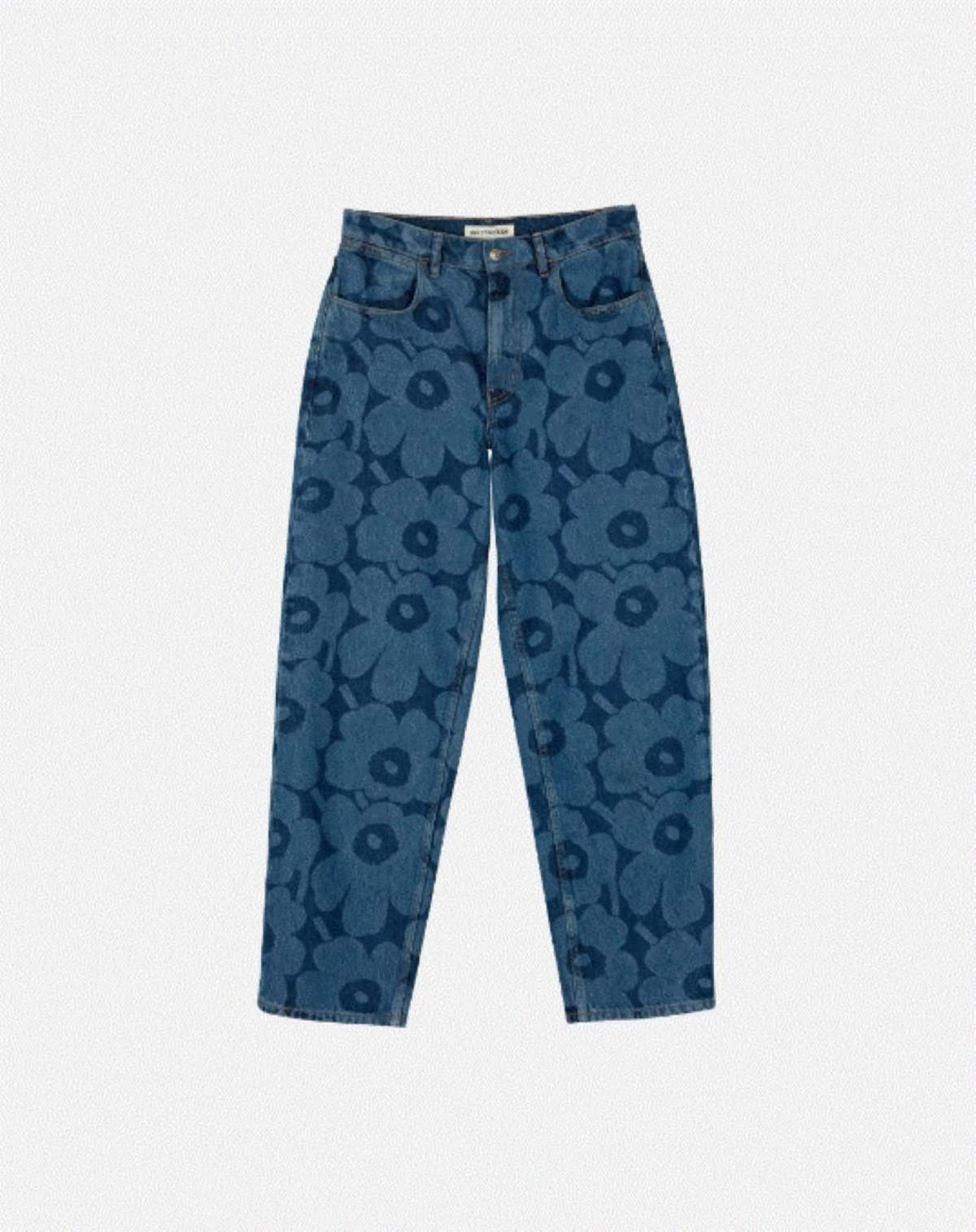 Marimekko Maridenim Unikko Barrel Jeans - Indigo | Garmentory Marimekko Maridenim Unikko Barrel Jeans - Indigo | Garmentory