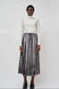 No.6 Inez Skirt - Silver Pony Hair - Thumbnail 1