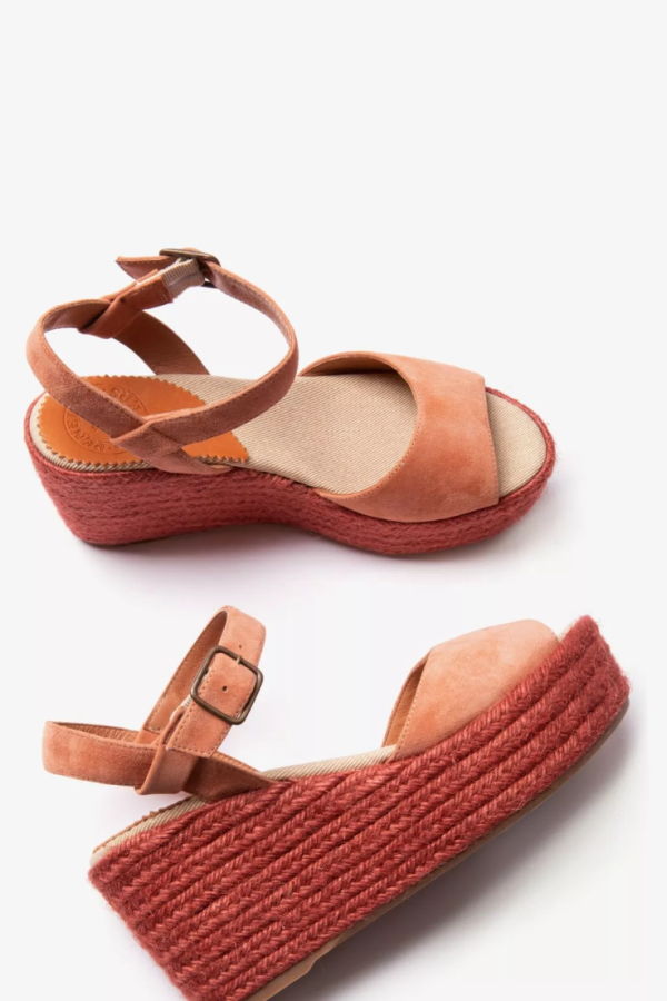 PENELOPE CHILVERS Hannah Suede Espadrille - Tea Rose