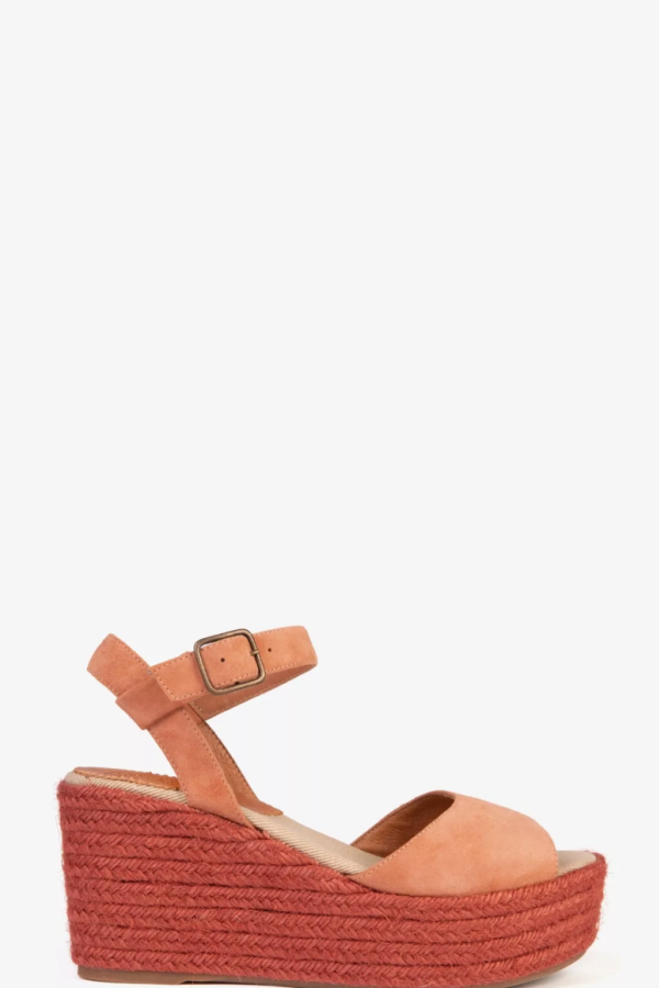 PENELOPE CHILVERS Hannah Suede Espadrille - Tea Rose