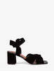 PENELOPE CHILVERS Infinity Velvet Sandal - Black - Thumbnail 1