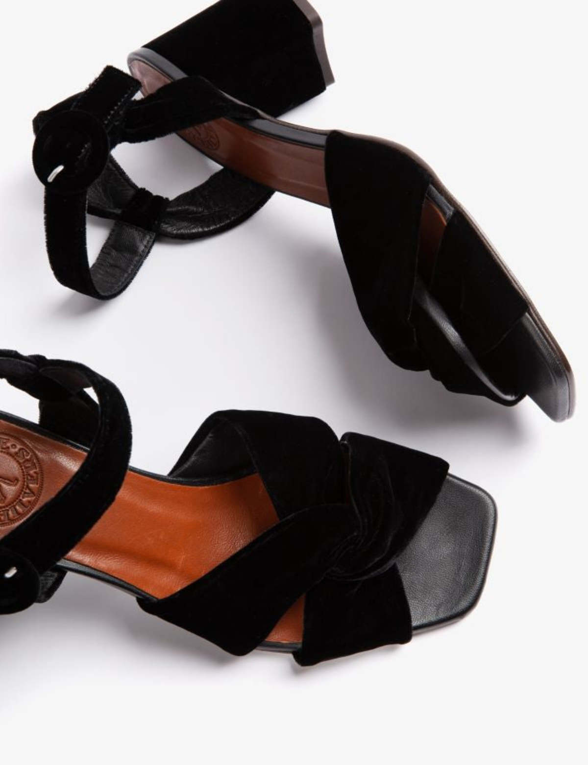 PENELOPE CHILVERS Infinity Velvet Sandal - Black - Image 2 of 4