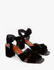 PENELOPE CHILVERS Infinity Velvet Sandal - Black - Thumbnail 3