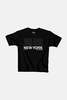 KIDS Blue&Cream New York or Nothing Tee - Black - Thumbnail 1
