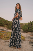 Soler London Gia Cut-Out Maxi Dress - Leaf Indigo - Thumbnail 2