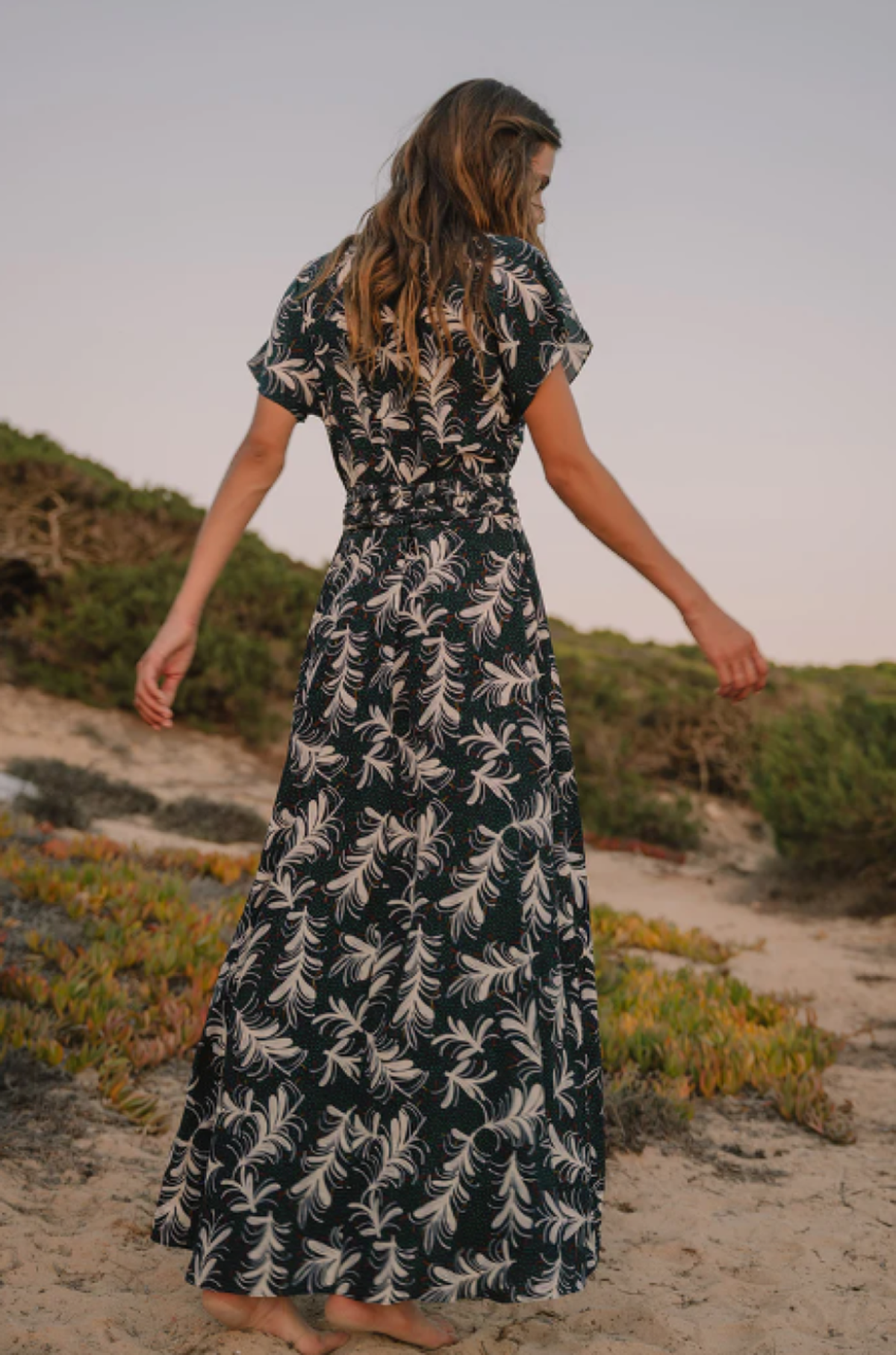 Soler London Gia Cut-Out Maxi Dress - Leaf Indigo - Image 3 of 4