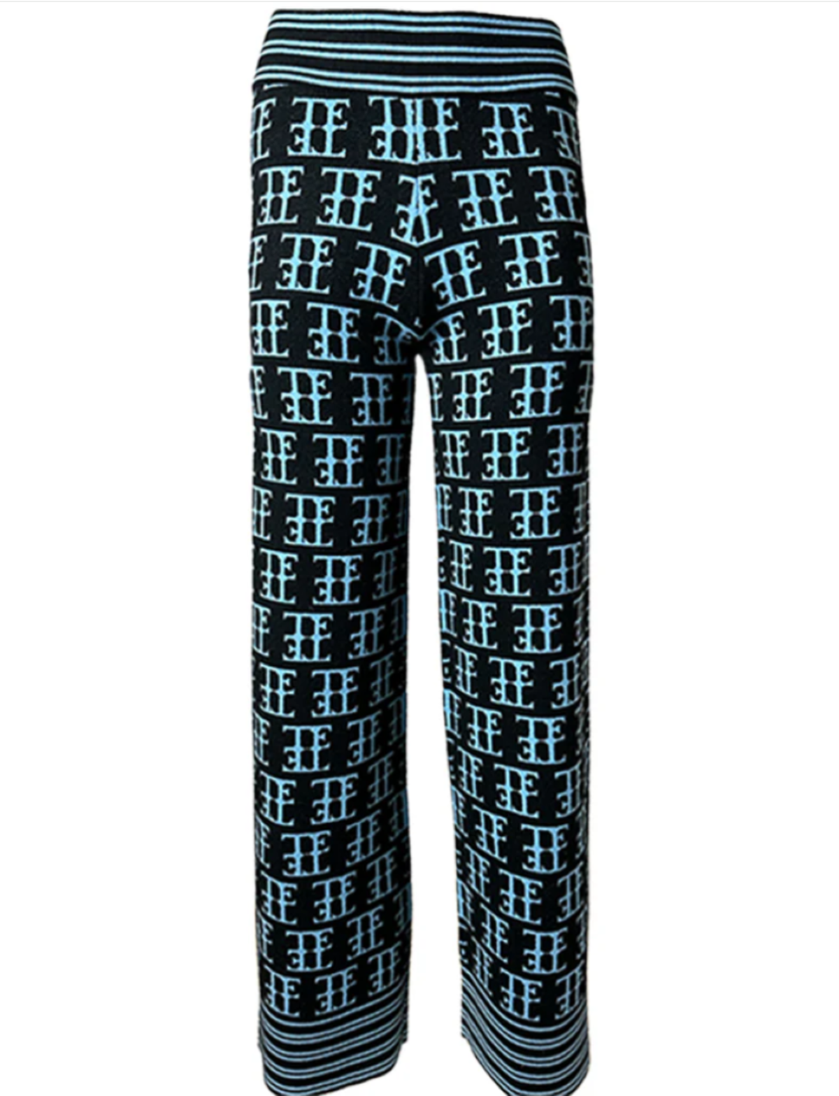 Team Event Jacquard Knit Pant - Ice Blue/Black - Image 1 of 5