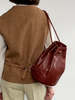 Vintage Woven Leather Backpack - Thumbnail 3