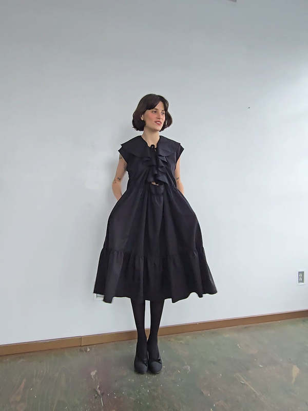 Comme des Garcons Ruffle Dress - Black | Garmentory