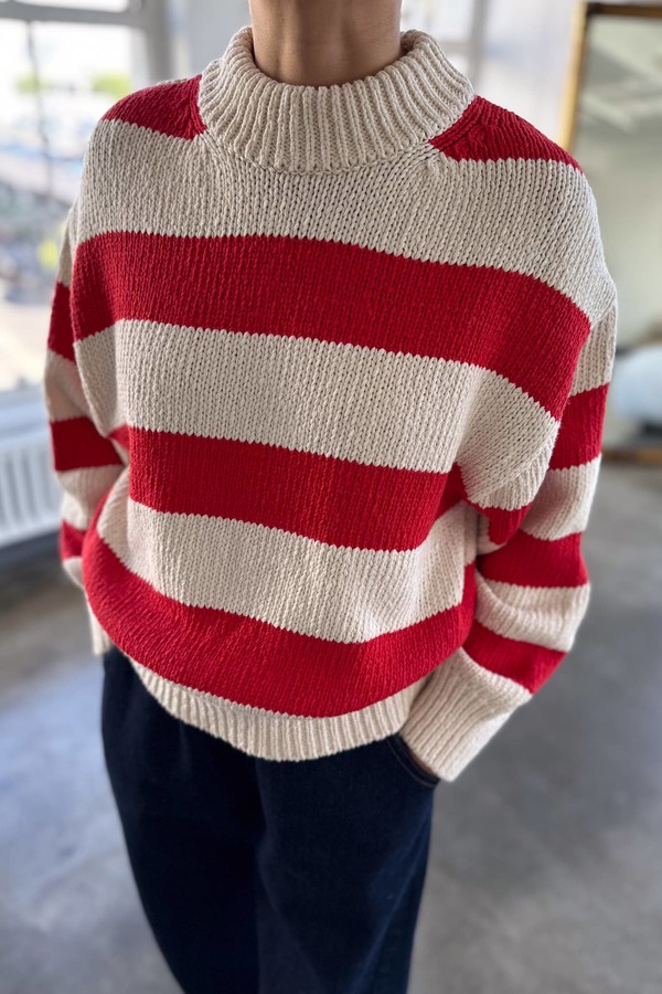 Le Bon Shoppe Zoe Sweater - Red Stripe