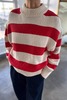 Le Bon Shoppe Zoe Sweater - Red Stripe - Thumbnail 1