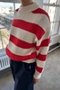 Le Bon Shoppe Zoe Sweater - Red Stripe - Thumbnail 3