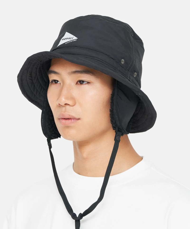 新品未使用！GRAMICCI x and wander HAT UNISEX Gramicci Men's x And Wander Bucket Hat in Black Gramicci
